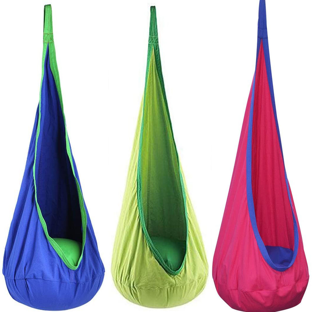 Kids Outdoor Hanging Chair - New Children's Hanging Chair Portable Parachute