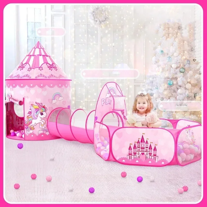 Kids Outdoor Tunnel - 3 in 1 Kids Tent House