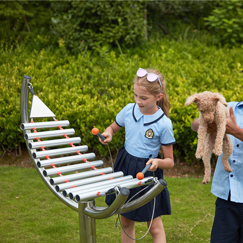 Kids Outdoor Xylophone - Outdoor Musical Playground Harpsichord Kids Metal