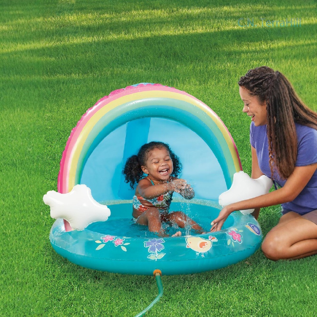 Inflatable Splash Pool for Kid - đánh giá và giá Kids Outdoor Play Table