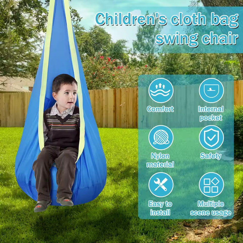 Kids Pod Swing Seat Nylon Hang - đánh giá và giá Kids Outdoor Hanging Chair