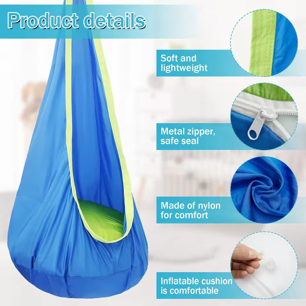 Kids Pod Swing Seat Nylon Hang - đánh giá và giá Kids Outdoor Hanging Chair