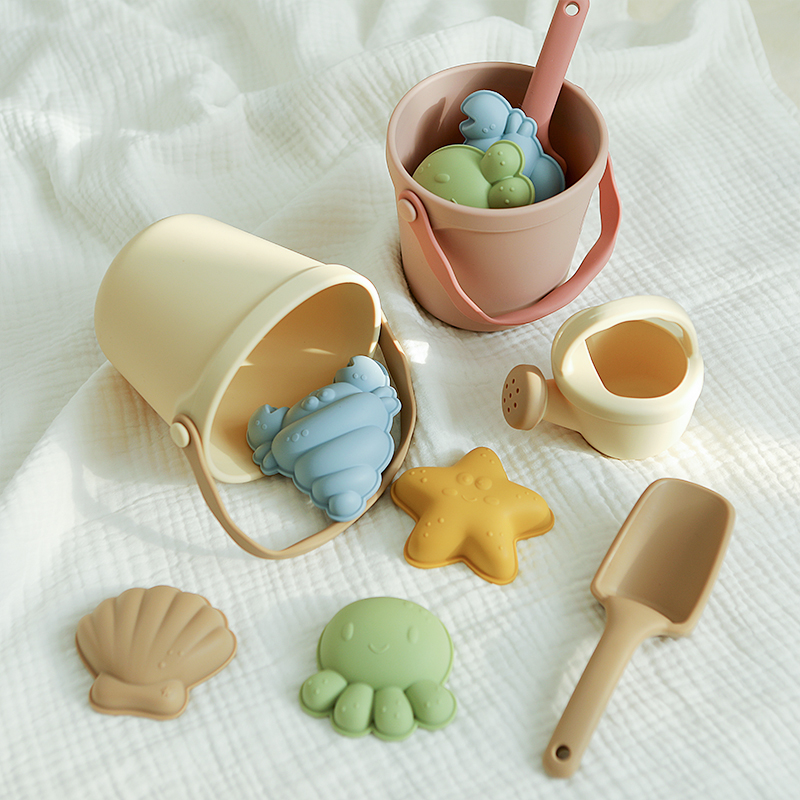 7Pcs Kids Silicone Beach Toys  - đánh giá và giá Kids Outdoor Storage