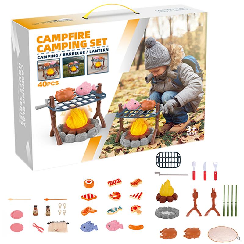Kids Pretend Camping Set Mini  - đánh giá và giá Kids Outdoor Grill Set