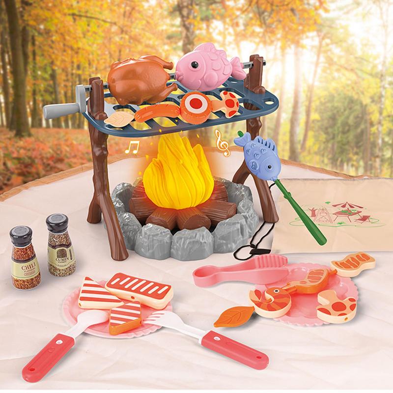 Kids Pretend Camping Set Mini  - đánh giá và giá Kids Outdoor Grill Set