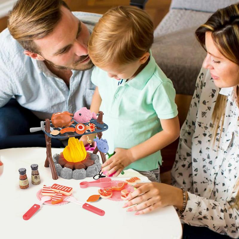 Kids Pretend Camping Set Mini  - đánh giá và giá Kids Outdoor Grill Set