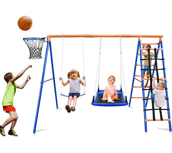 3-in-1 Kids Swing Slide Climbi - đánh giá và giá Kids Outdoor Hanging Chair