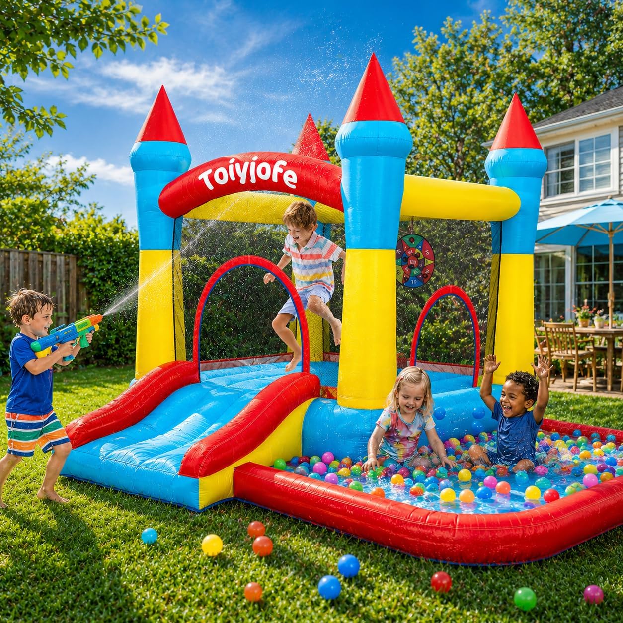 Bounce House for Kids 3-6, Tod - đánh giá và giá Kids Outdoor Jump House
