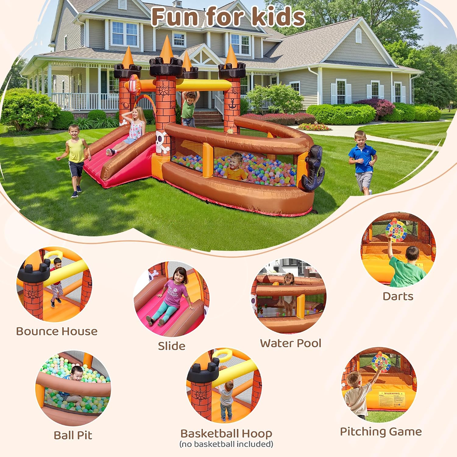 Inflatable Bounce House for Ki - đánh giá và giá Kids Outdoor Jump House