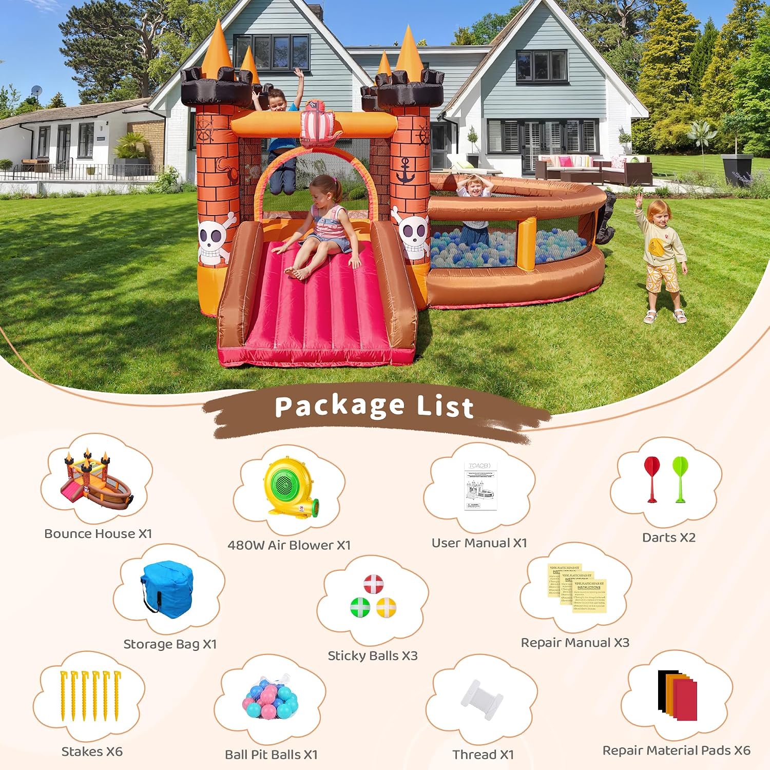Inflatable Bounce House for Ki - đánh giá và giá Kids Outdoor Jump House