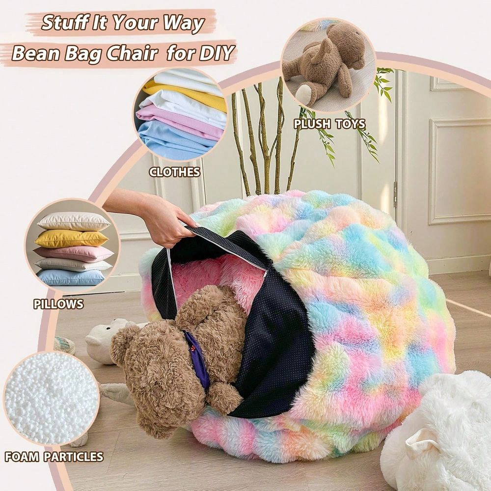 Faux Rabbit Fur Bean Bag Cover - đánh giá và giá Kids Outdoor Storage