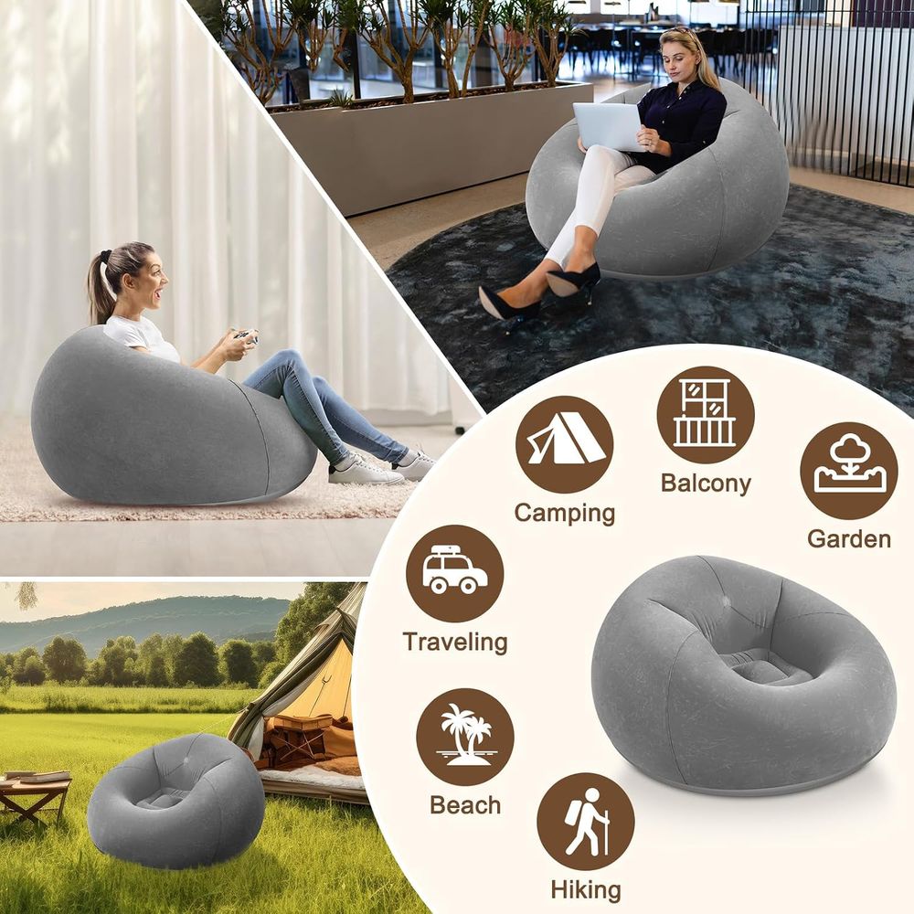 Inflatable Bean Bag Chairs, Gr - đánh giá và giá Kids Outdoor Loungers