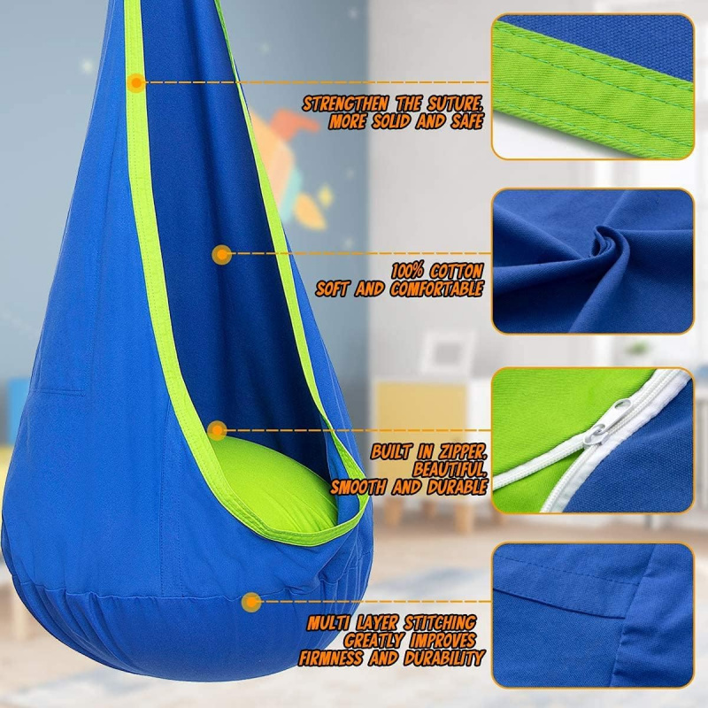 Children Hanging Pod Swing Ham - đánh giá và giá Kids Outdoor Hanging Chair