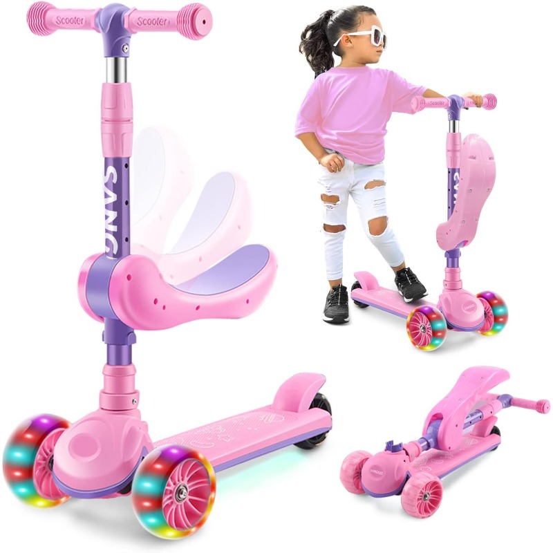 2-in-1 Kids Kick Scooter with  - đánh giá và giá Kids Outdoor Lights