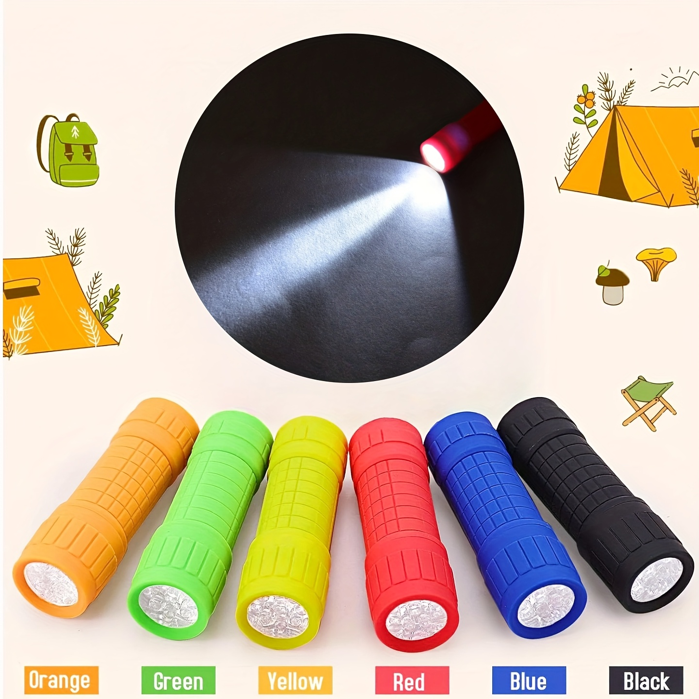 Mini Portable Flashlight Nine  - đánh giá và giá Kids Outdoor Lights