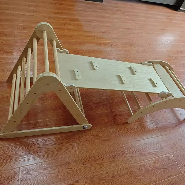 Hot Selling 3-in-1 Montessori  - đánh giá và giá Kids Outdoor Wooden Climbing Frame