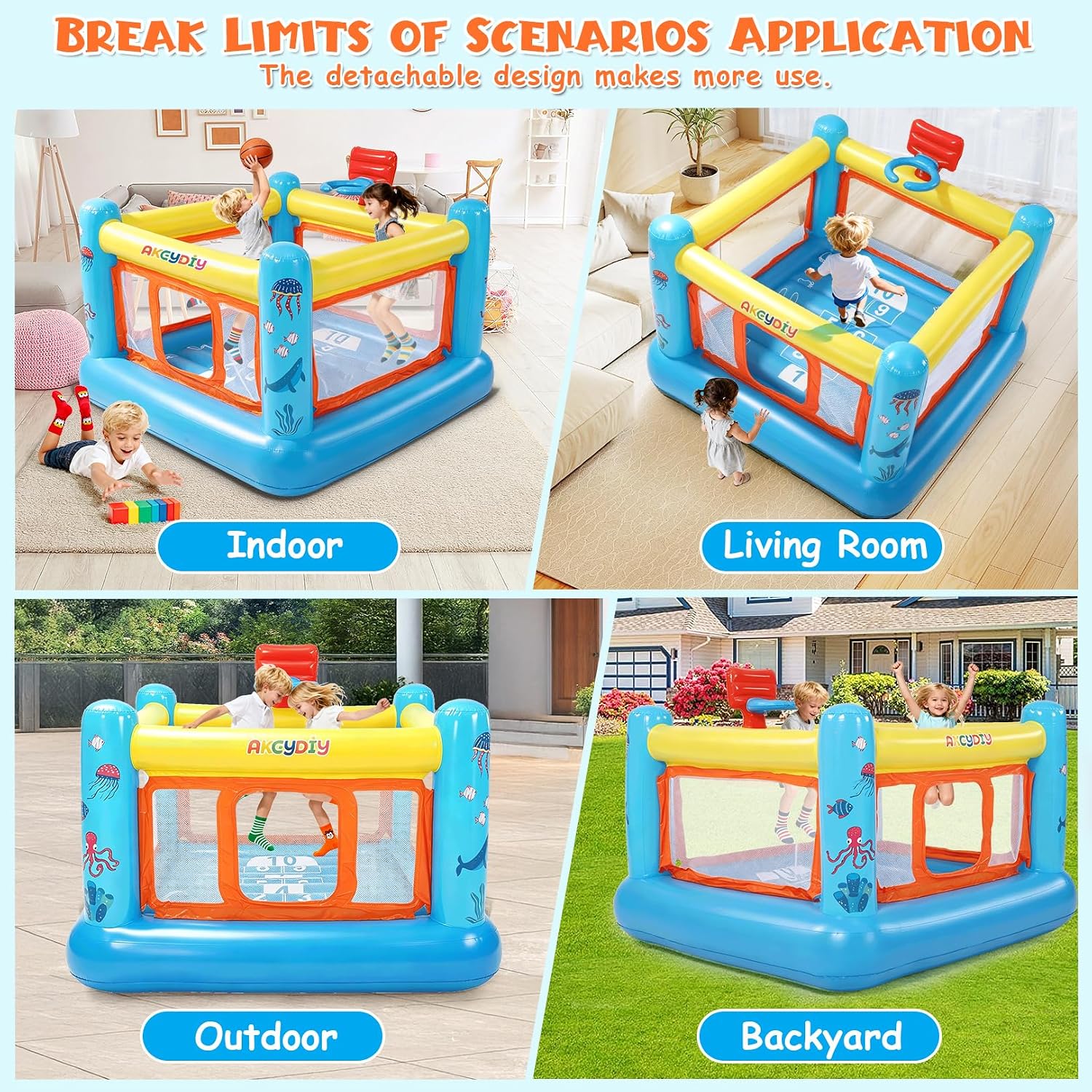Bounce House, PVC Inflatable B - đánh giá và giá Kids Outdoor Jump House