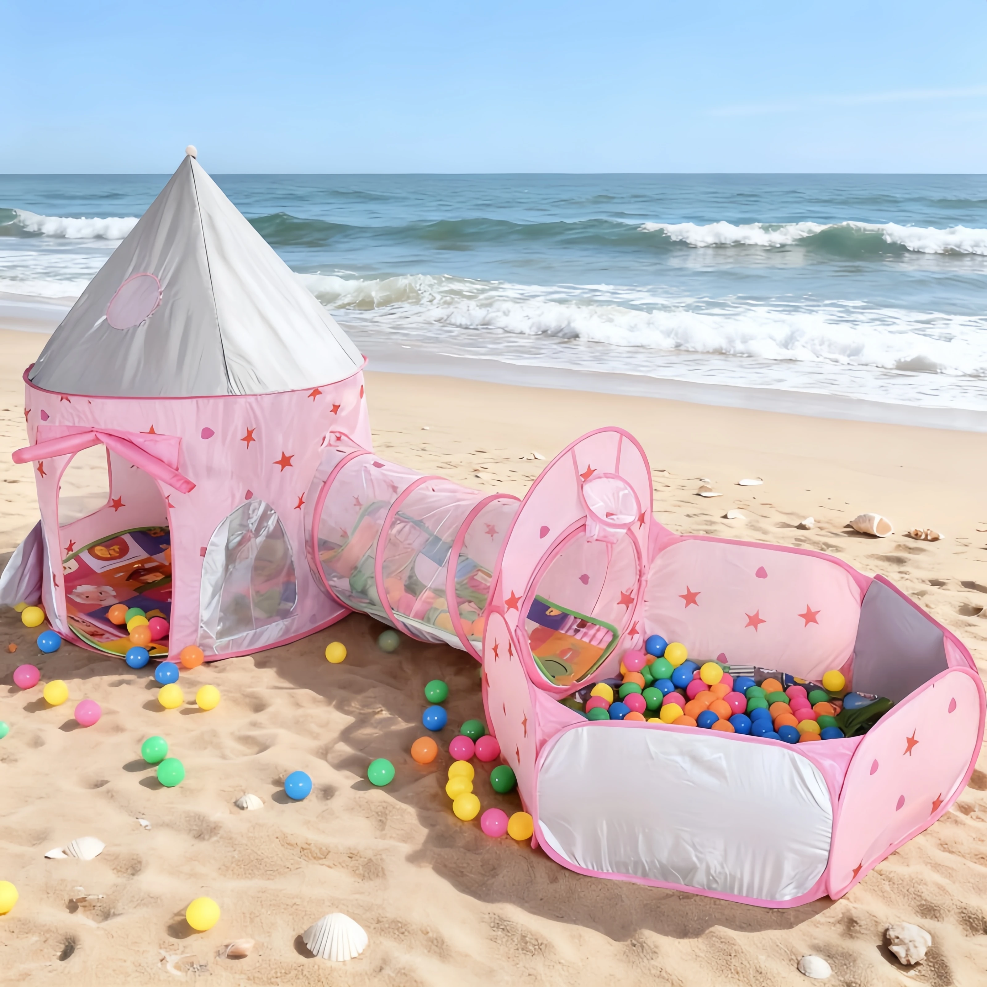 3 in 1 Kids Tent House Portabl - đánh giá và giá Kids Outdoor Tunnel