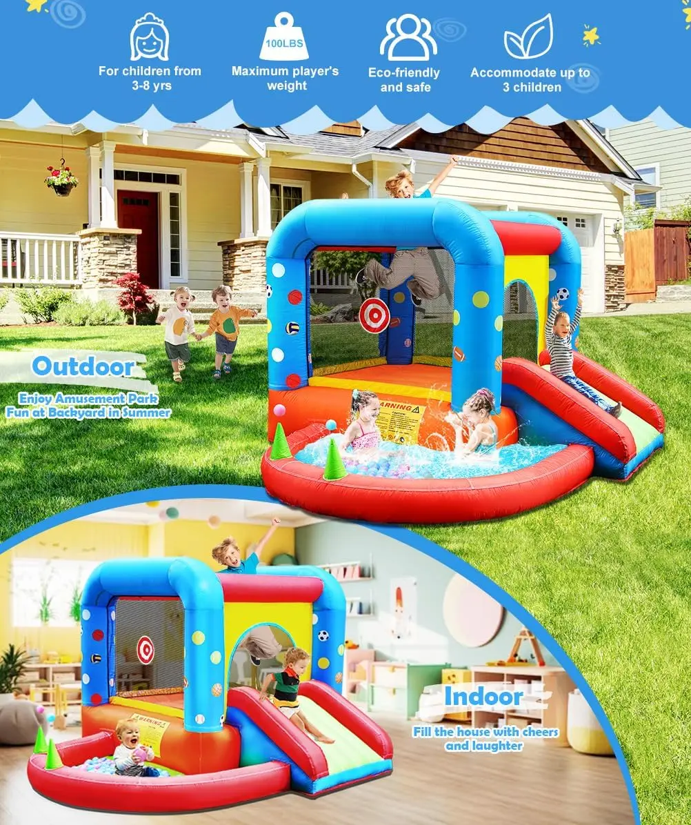 Step4Fun Inflatable Bounce Hou - đánh giá và giá Kids Outdoor Jump House