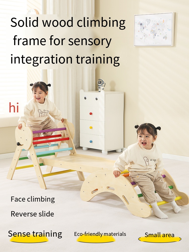 Hot Selling 7-in-1 Montessori  - đánh giá và giá Kids Outdoor Wooden Climbing Frame
