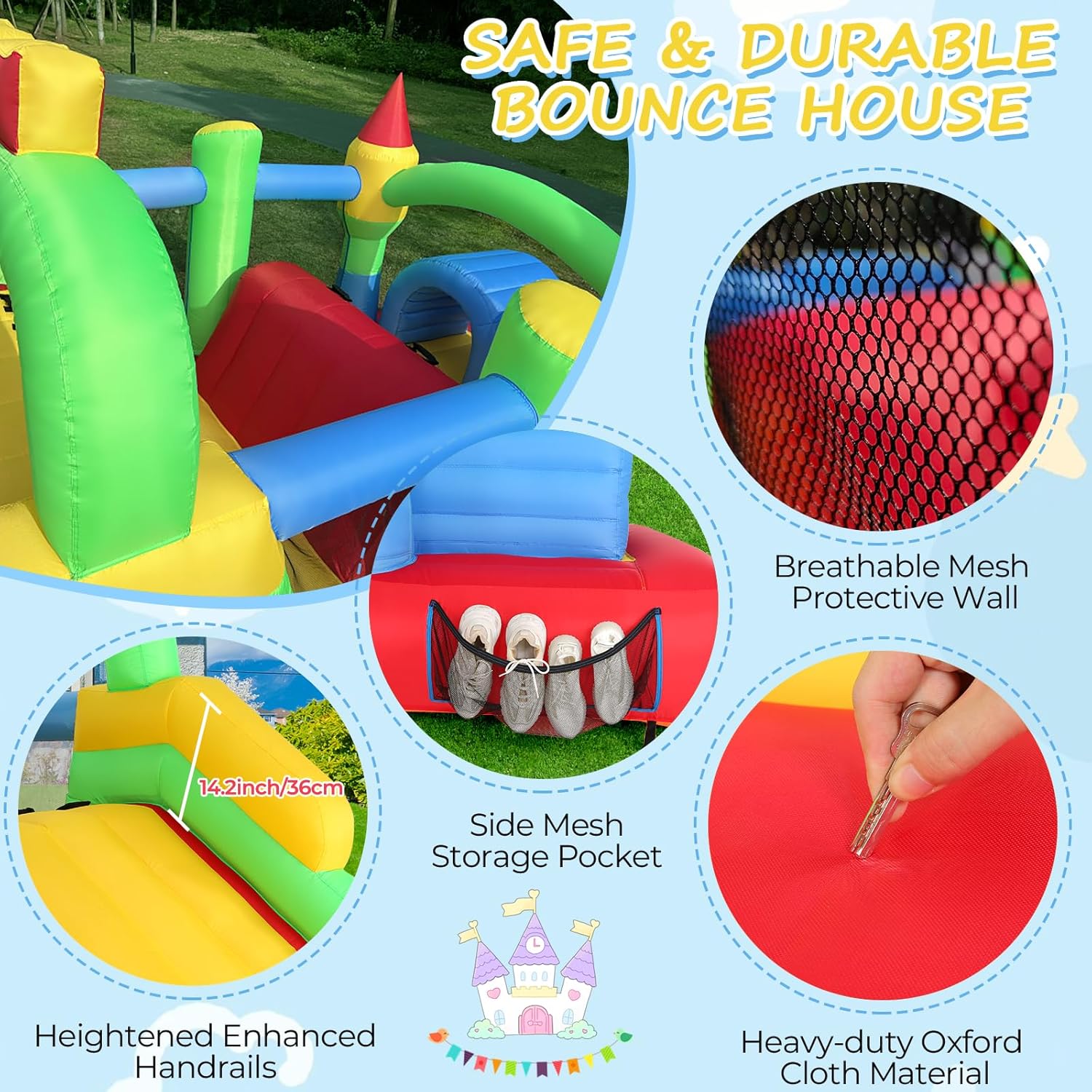 KF Inflatable Obstacle Course  - đánh giá và giá Kids Outdoor Tunnel