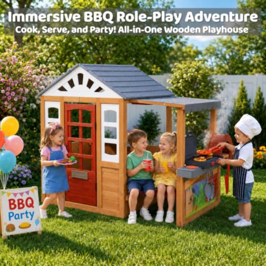Outdoor Playhouse For Kids Age - đánh giá và giá Kids Outdoor Grill Set