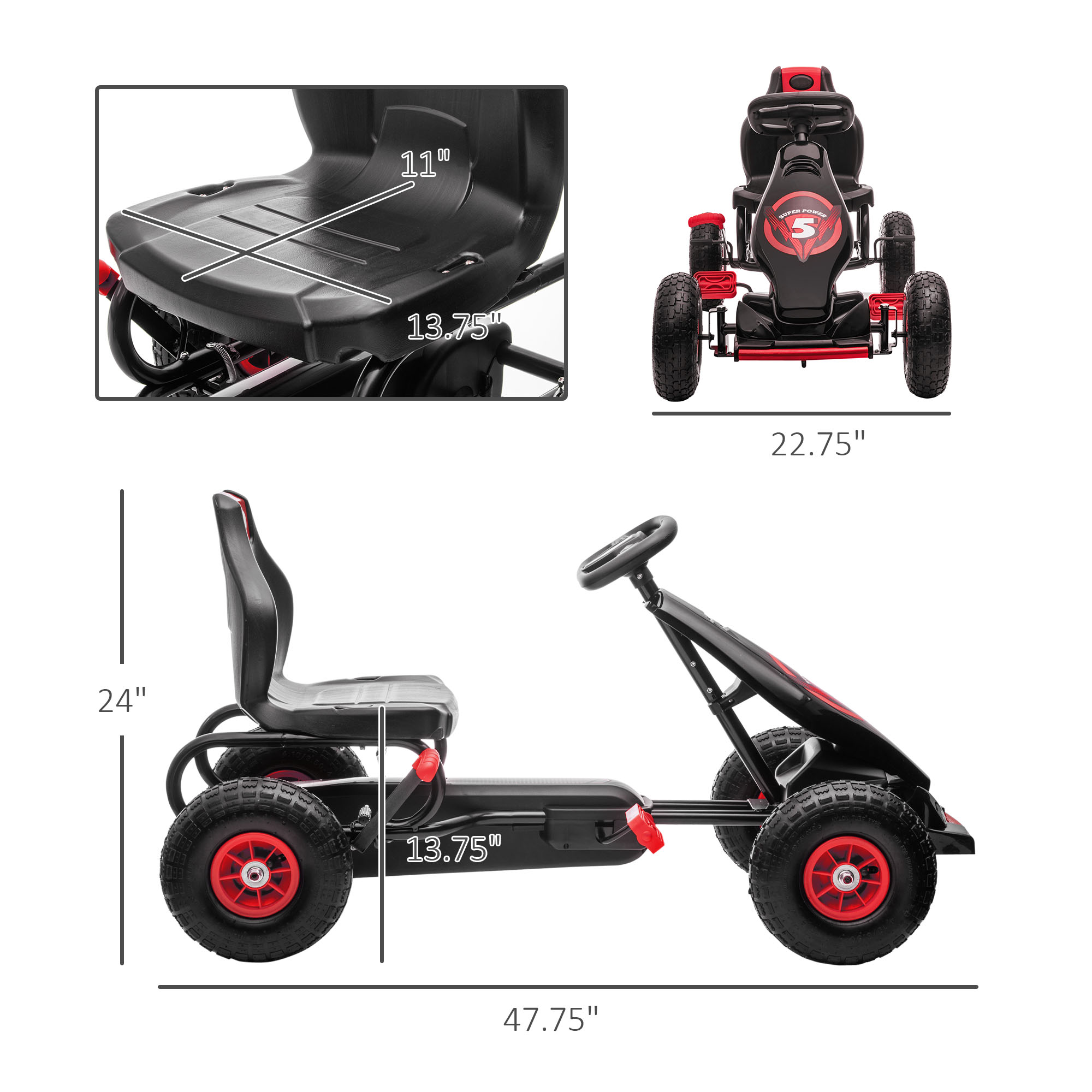 Kids Pedal Go Kart Ride-on Toy - đánh giá và giá Go Kart Pedal Kids