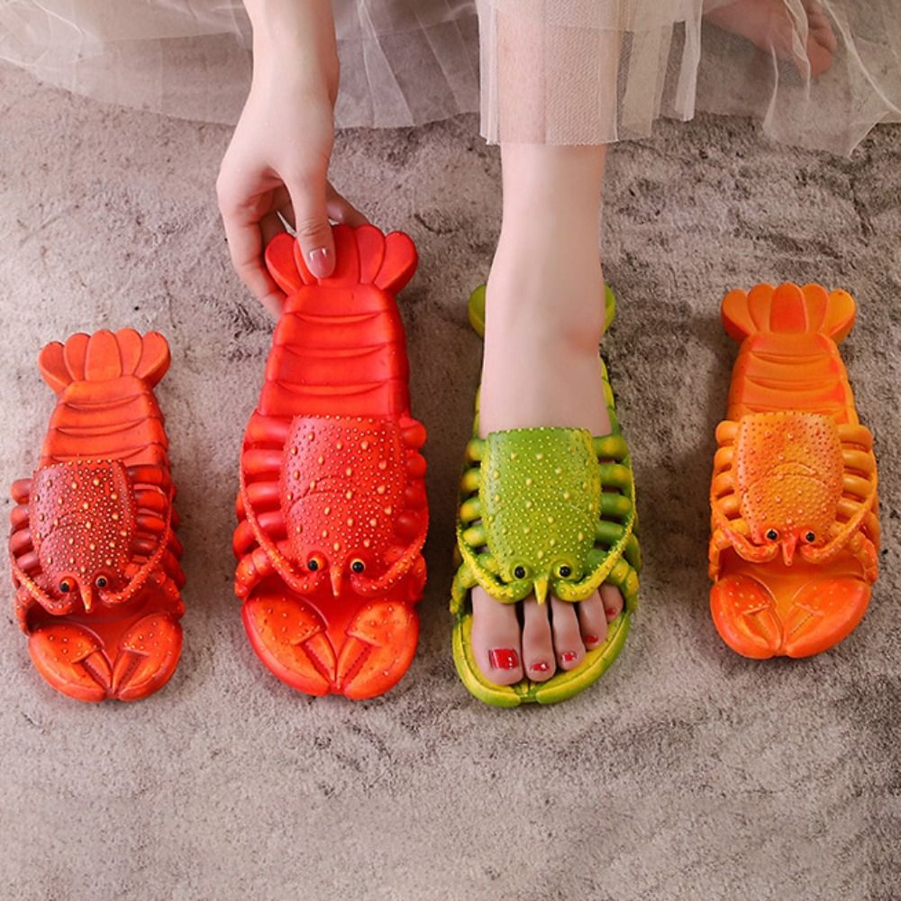 Unique Cartoon Lobster Slipper - đánh giá và giá Kids Outdoor Shoes