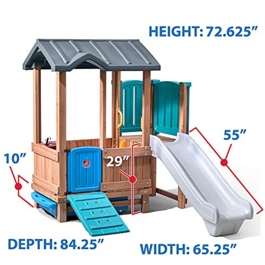 Woodland Adventure Playhouse & - đánh giá và giá Kids Outdoor Storage