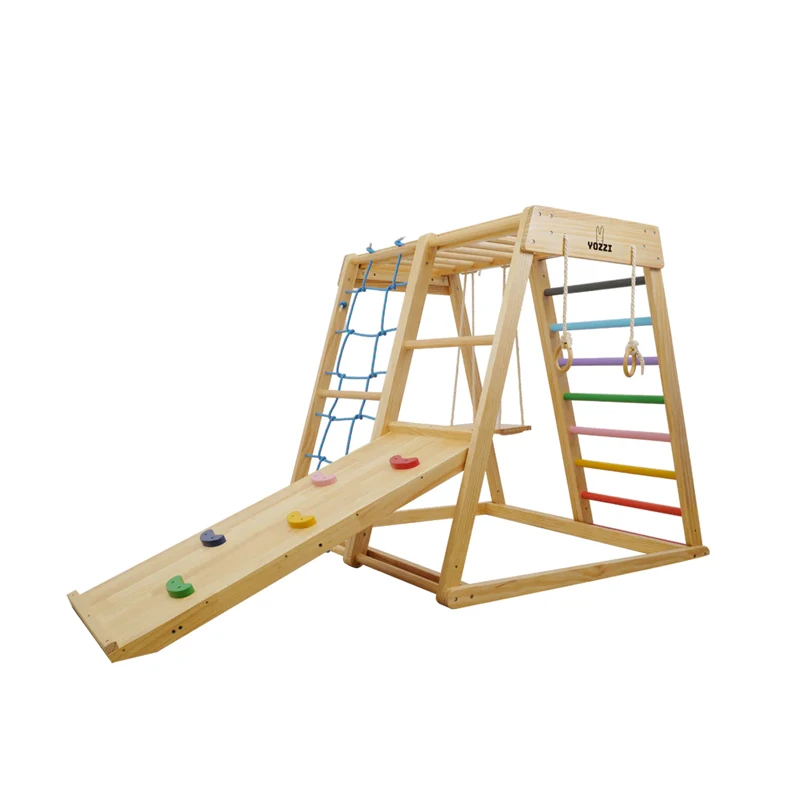 Kids Indoor Playground Activit - đánh giá và giá Kids Outdoor Wooden Climbing Frame