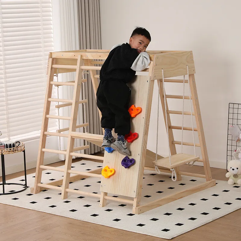 JMZ Wooden Jungle Gym Slide Cl - đánh giá và giá Kids Outdoor Wooden Climbing Frame