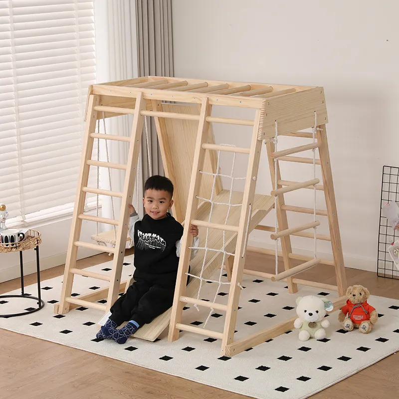 JMZ Wooden Jungle Gym Slide Cl - đánh giá và giá Kids Outdoor Wooden Climbing Frame