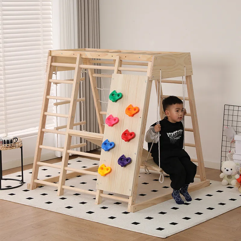 JMZ Wooden Jungle Gym Slide Cl - đánh giá và giá Kids Outdoor Wooden Climbing Frame