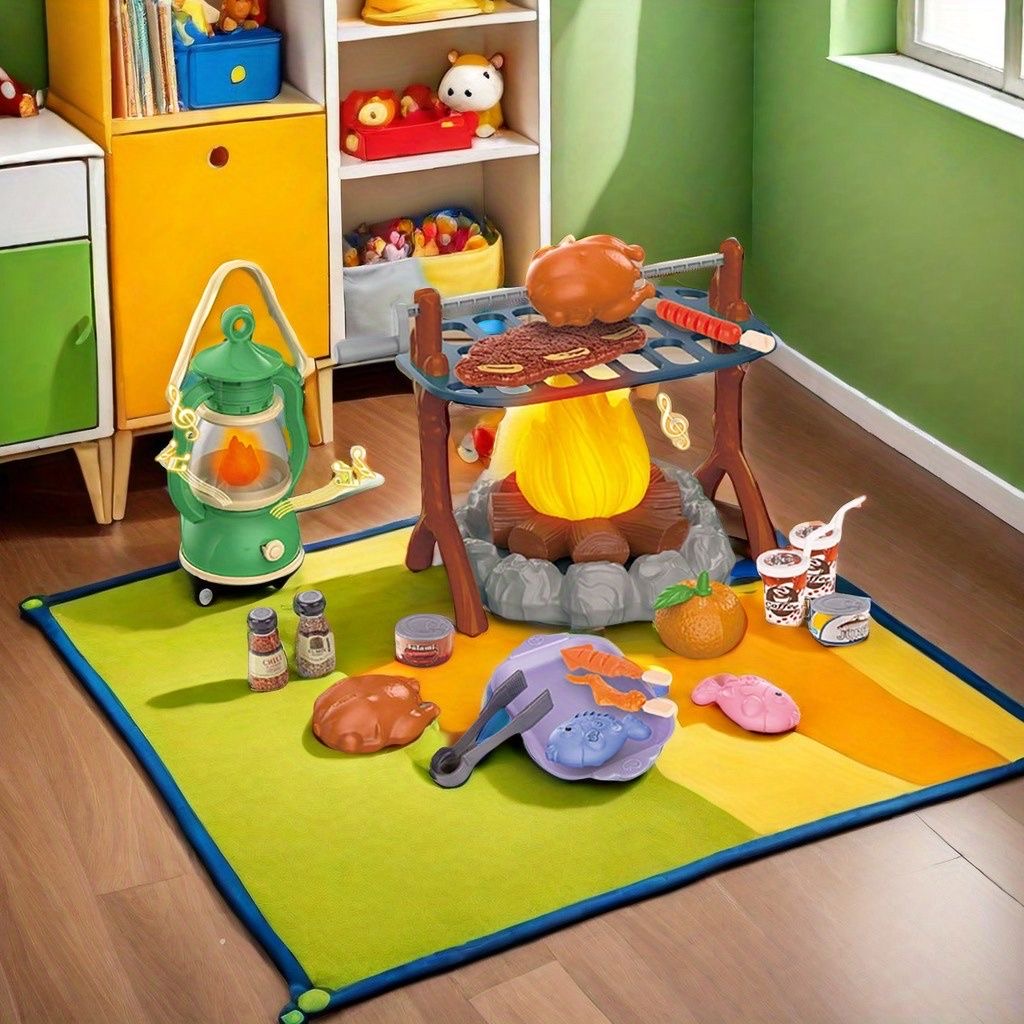 Kids Camping Play Set with LED - đánh giá và giá Kids Outdoor Grill Set