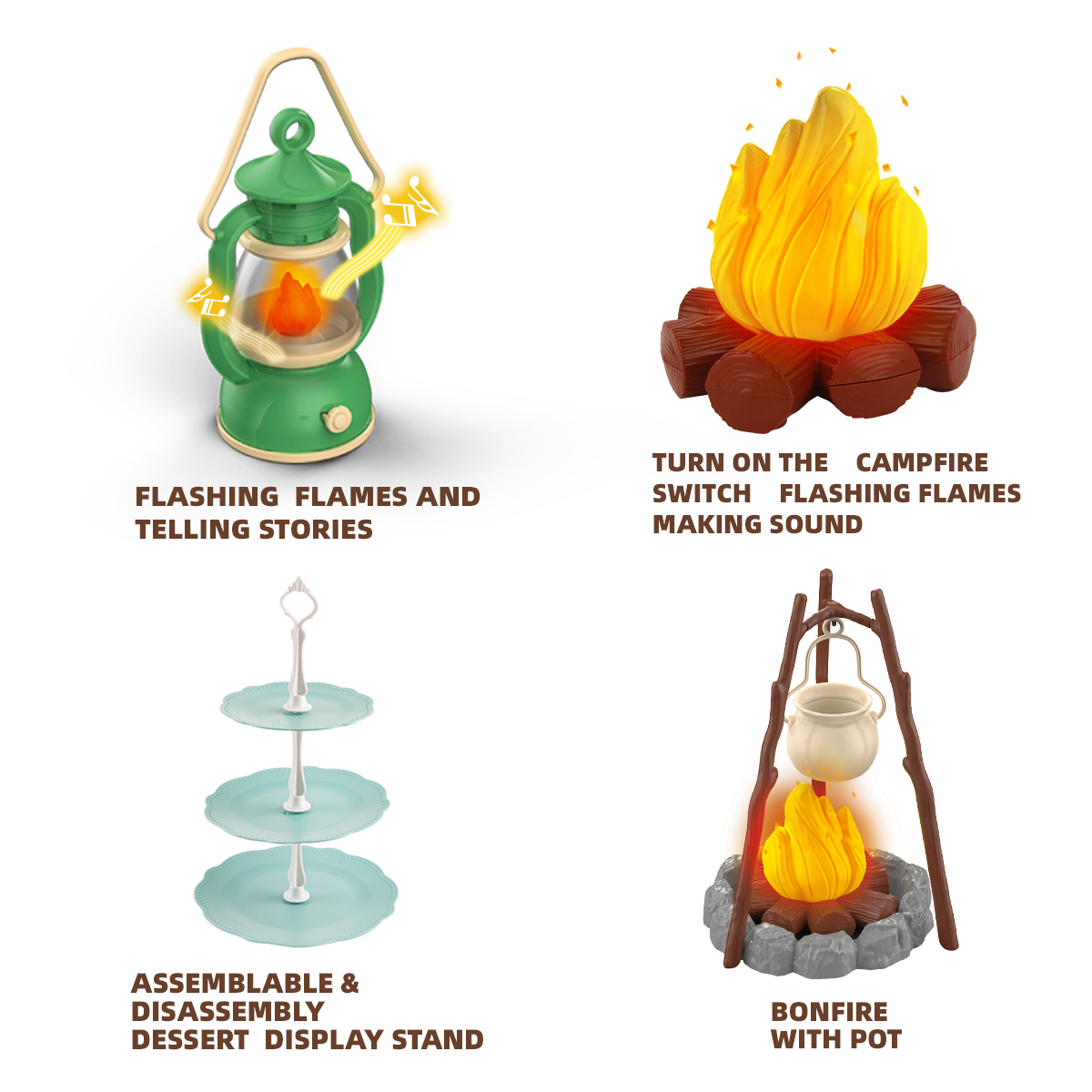 Kids Camping Set Campfire Pret - đánh giá và giá Kids Outdoor Lights
