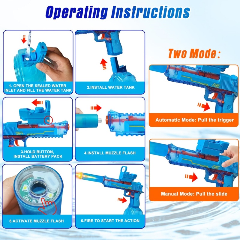 Electric Water Gun for Adults  - đánh giá và giá Kids Outdoor Lights