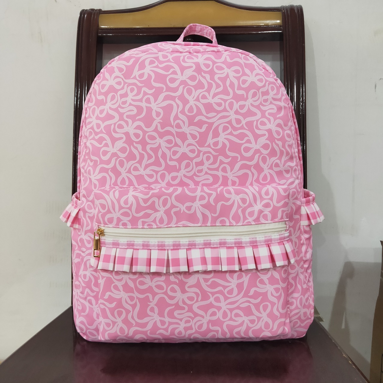Wholesale Children Pink Bows O - đánh giá và giá Kids Outdoor Backpack