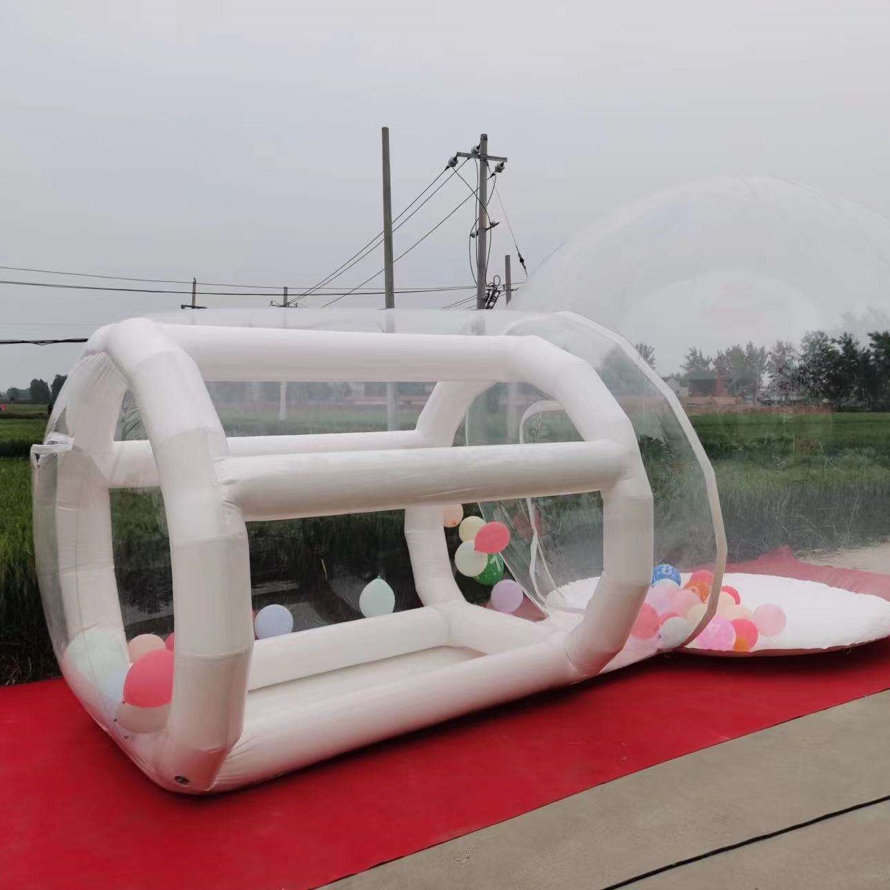 Outdoor  White PVC Inflatable  - đánh giá và giá Kids Outdoor Jump House