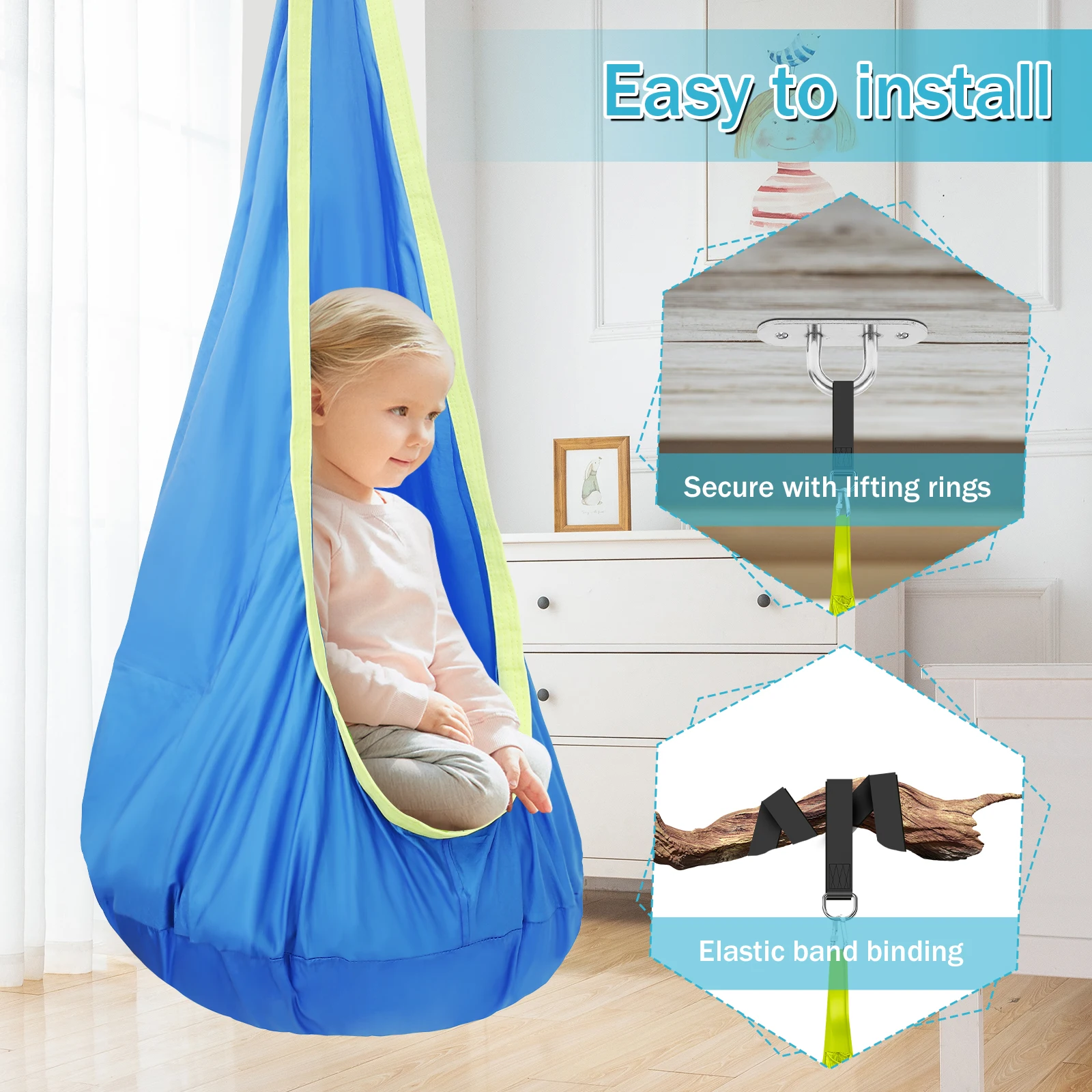 Chair Sensory Swing Chair Kids - đánh giá và giá Kids Outdoor Hanging Chair