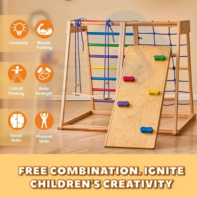 Wooden Climbing Frame Indoor P - đánh giá và giá Kids Outdoor Wooden Climbing Frame