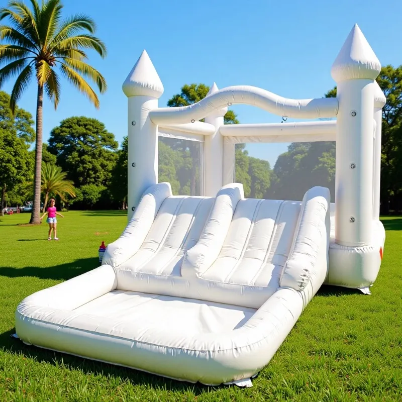 Giant White Inflatable Bounce  - đánh giá và giá Kids Outdoor Jump House