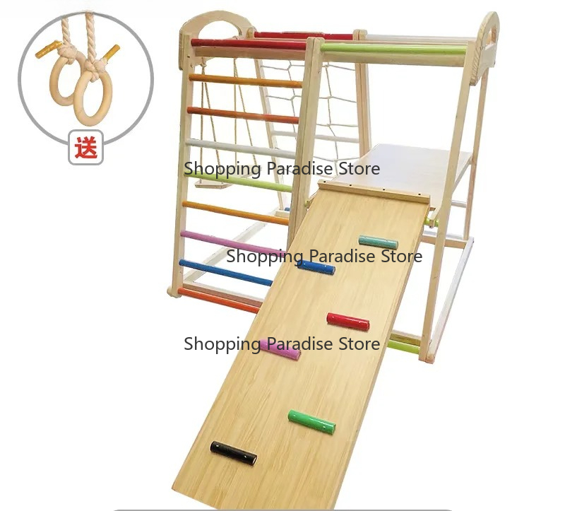 Kids Wooden Rainbow Climbing F - đánh giá và giá Kids Outdoor Wooden Climbing Frame