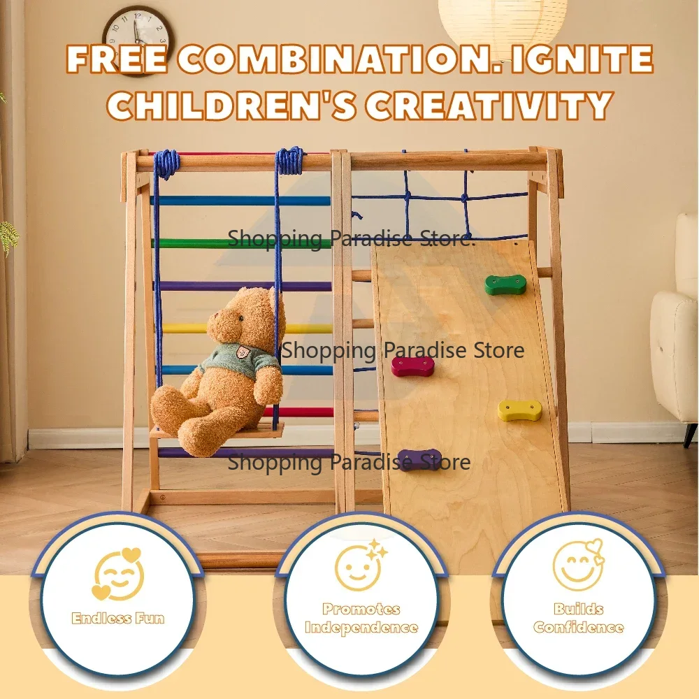 Kids Wooden Rainbow Climbing F - đánh giá và giá Kids Outdoor Wooden Climbing Frame