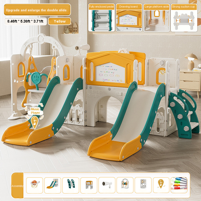 Double Slide Set Toddlers Indo - đánh giá và giá Kids Outdoor Tunnel