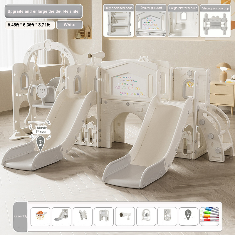 Double Slide Set Toddlers Indo - đánh giá và giá Kids Outdoor Tunnel