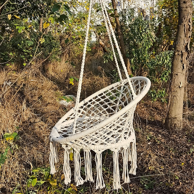 Năm 2021 Bắc Âu Tay Dệt Kim Tr - đánh giá và giá Kids Outdoor Hanging Chair