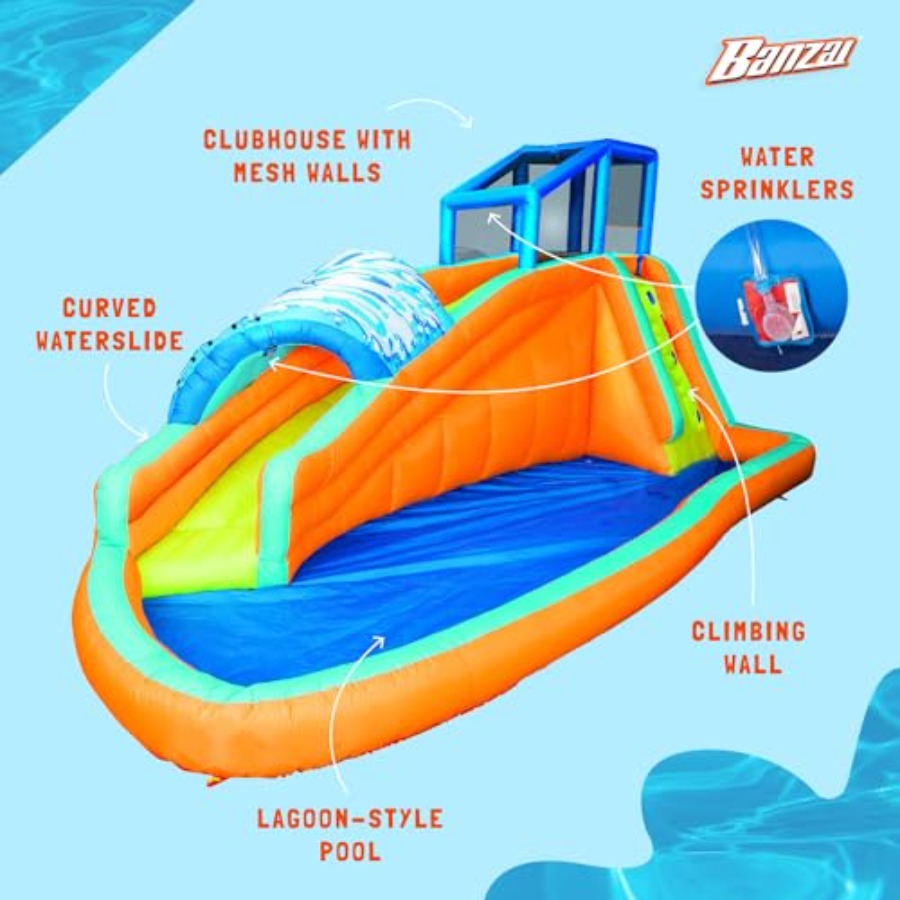 Outdoor aqua lagoon water slid - đánh giá và giá Kids Outdoor Tunnel